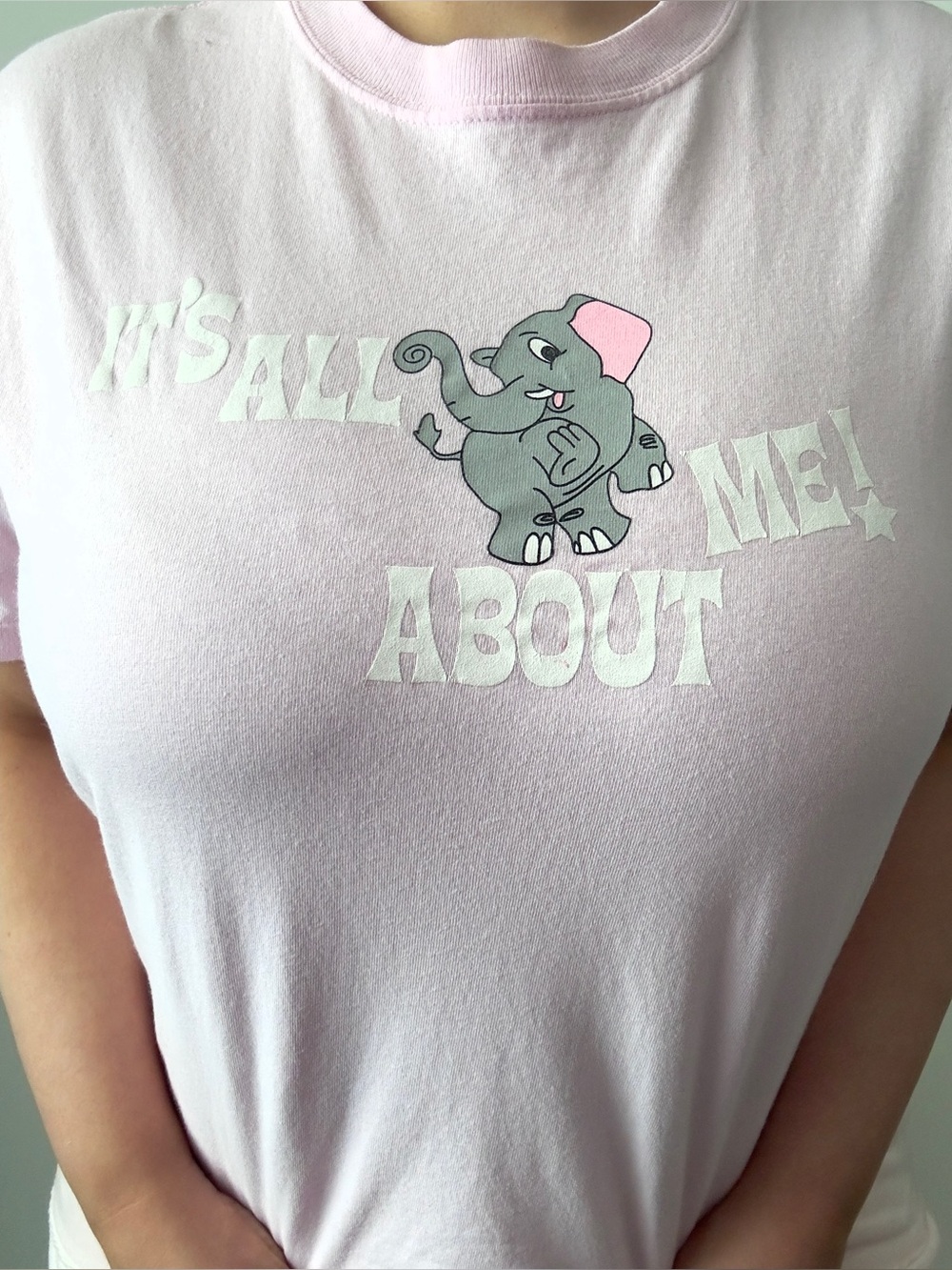 it’s all about me elephant t shirt